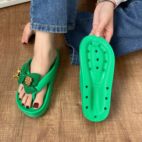 One Bow Flip Flops