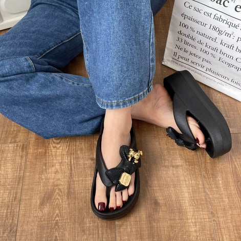 One Bow Flip Flops