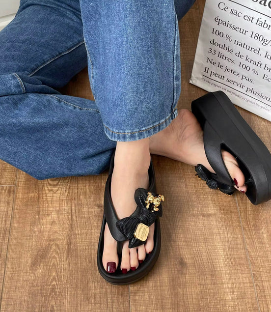 One Bow Flip Flops
