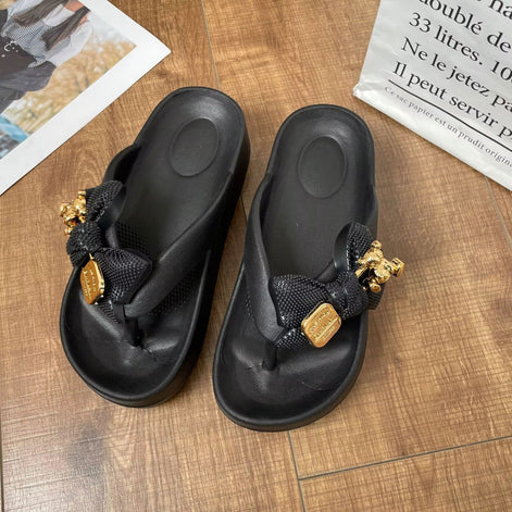 One Bow Flip Flops
