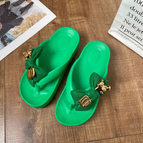 One Bow Flip Flops
