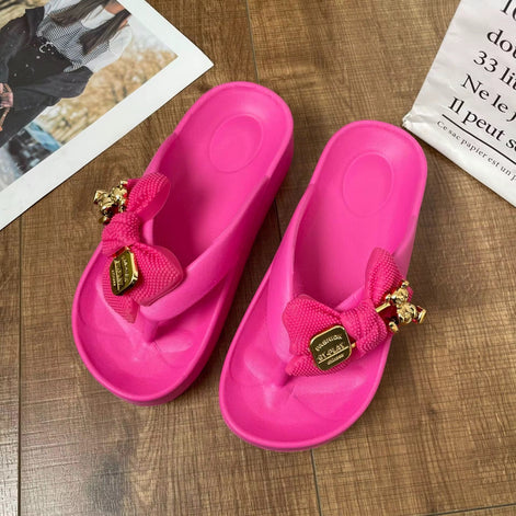 One Bow Flip Flops