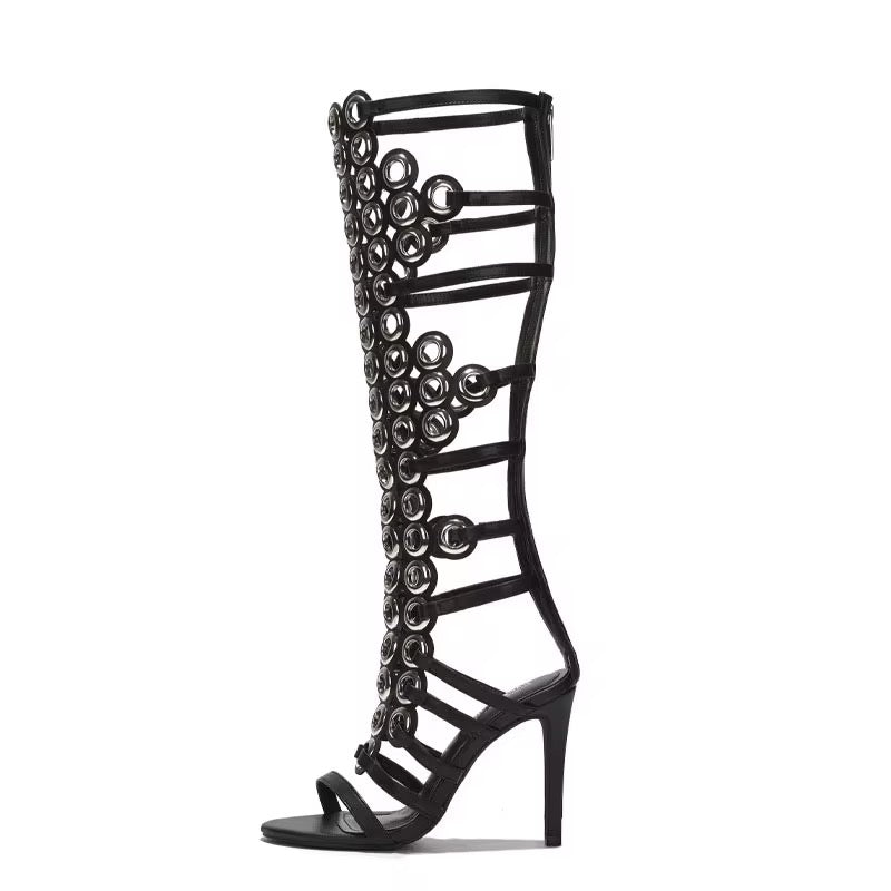Ornament Heel Boots