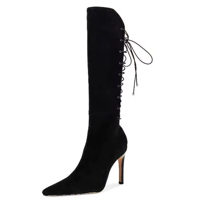 Strapped Heel Boots