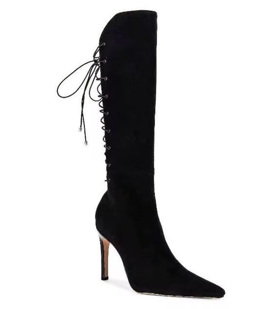 Strapped Heel Boots