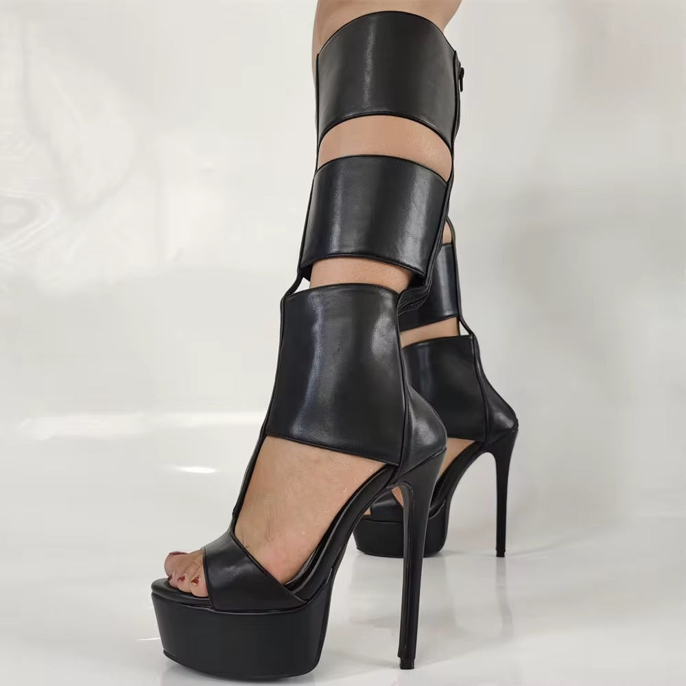 It Girl ‘Gladiator’ Heel Boots