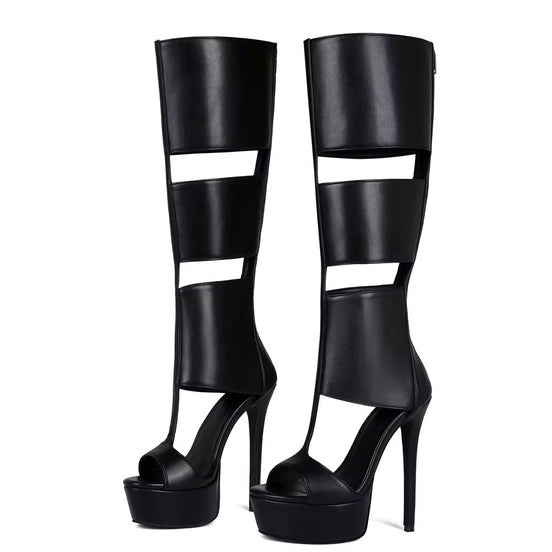It Girl ‘Gladiator’ Heel Boots