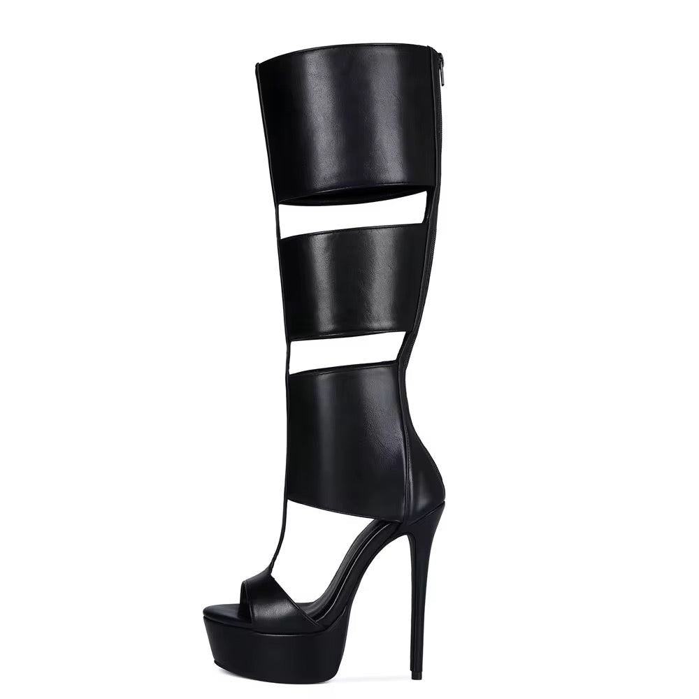 It Girl ‘Gladiator’ Heel Boots