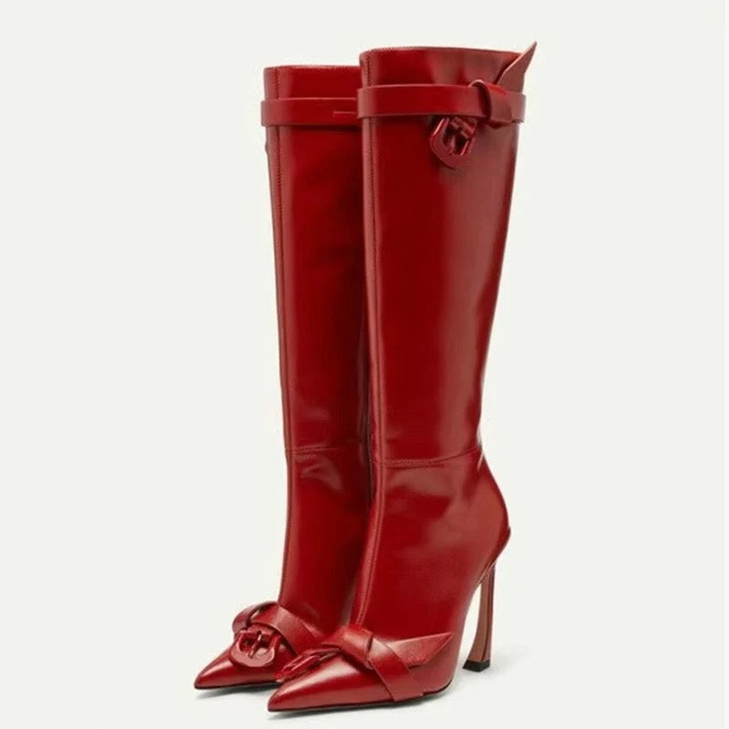 Red Ruby Heel Boots