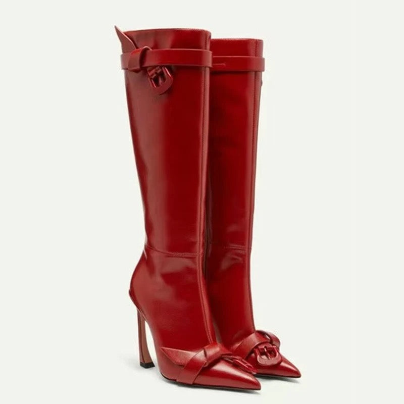 Red Ruby Heel Boots
