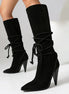 Cross Rope Heel Boots