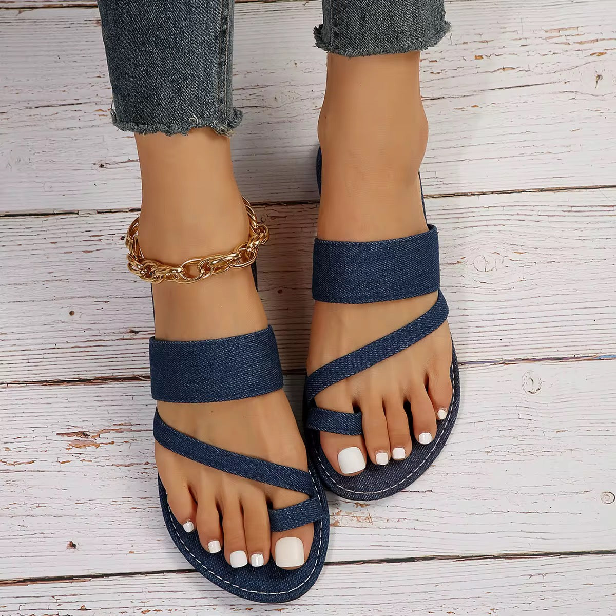 Denim Sandals