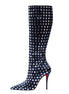 STUDDED SIREN HEEL BOOTS