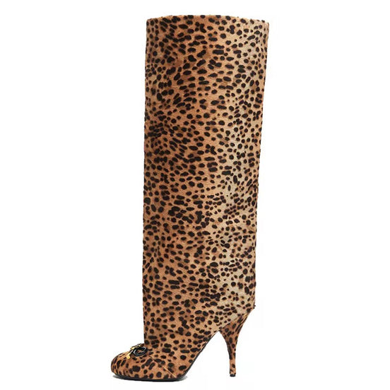 Luxe Bow Accent Knee-High Boots