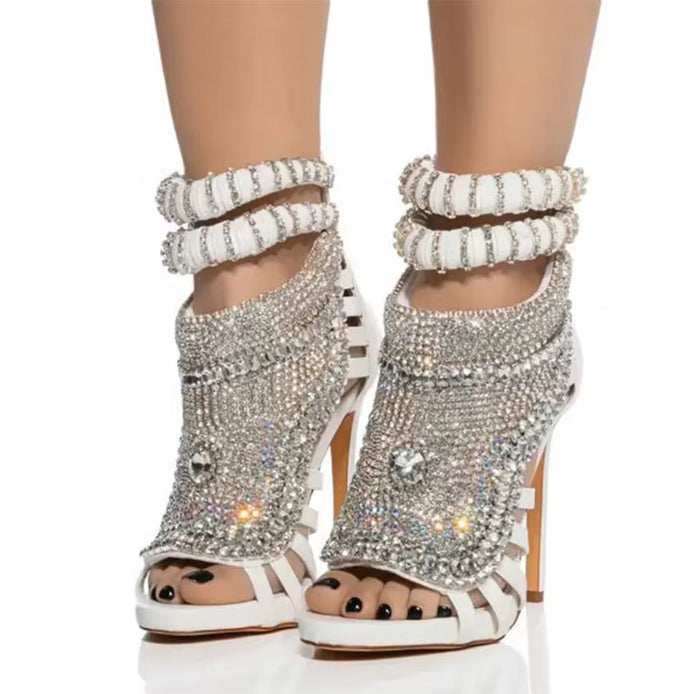 Luxe Pearl & Crystal Statement Heels