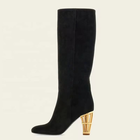 Aurora Luxe Suede Knee-High Boots