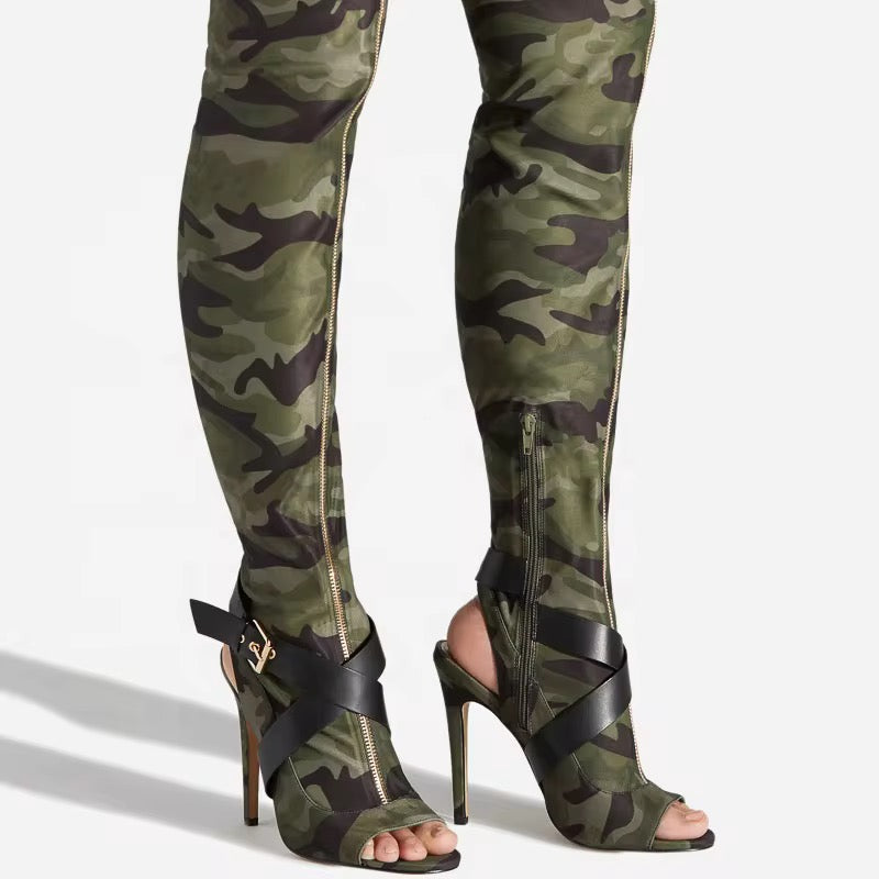 Dominatrix Thigh-High Stiletto Boots