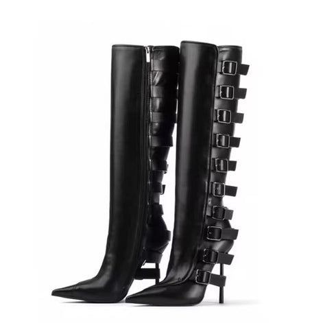 Strapped Authority Heel Boots
