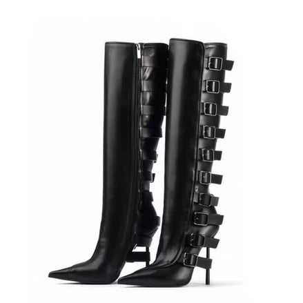Strapped Authority Heel Boots