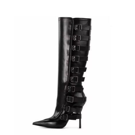 Strapped Authority Heel Boots
