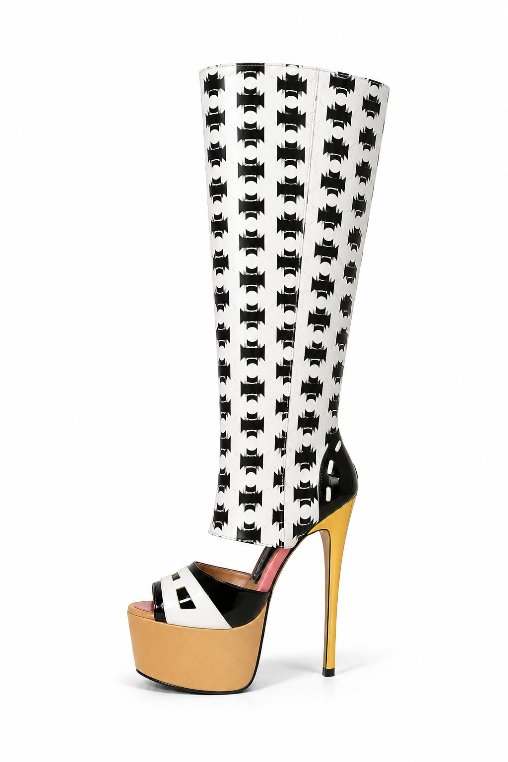 Polka Couture Heel Boots