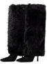 Fur Fantasy Knee-High Stiletto Boots