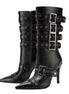 Rebel Chain-Link Buckle Boots