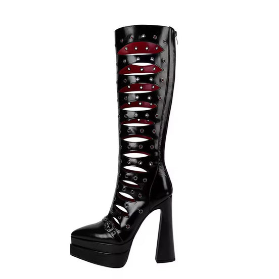 Dominatrix Platform Cut-Out Boots