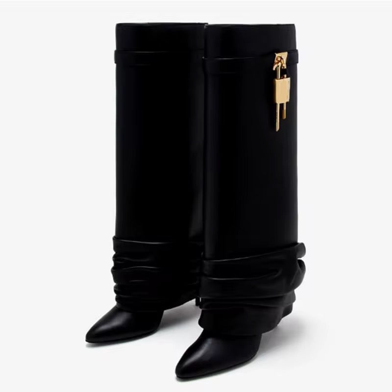 Lock-In Luxe Heel Boots