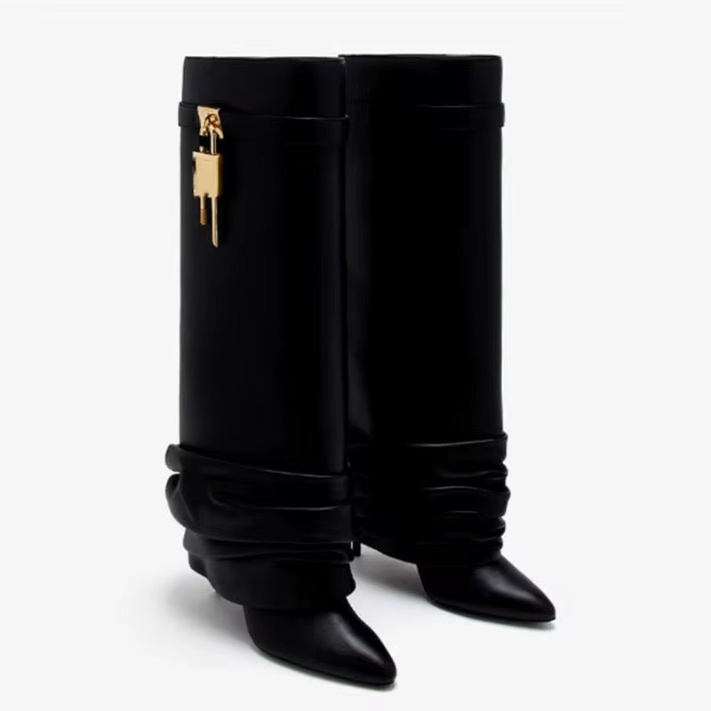 Lock-In Luxe Heel Boots