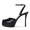 Sleek Platform Ankle Strap Heels