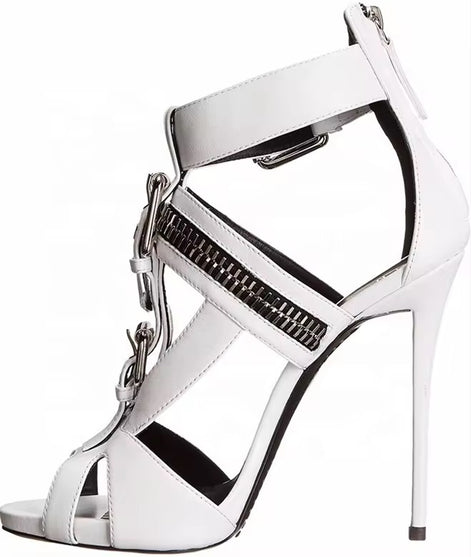 Domin Buckle Sandal Heels