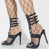 Midnight Rebel Studded Heels