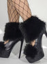 Fur Fantasy Platform Heels