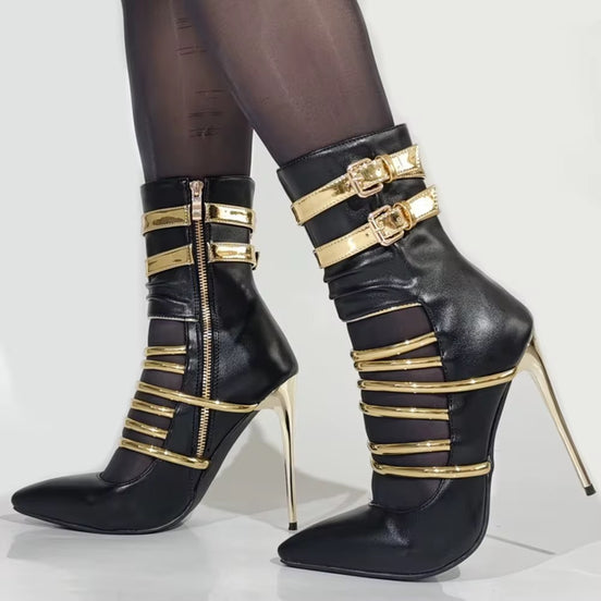 Golden Bondage Heels