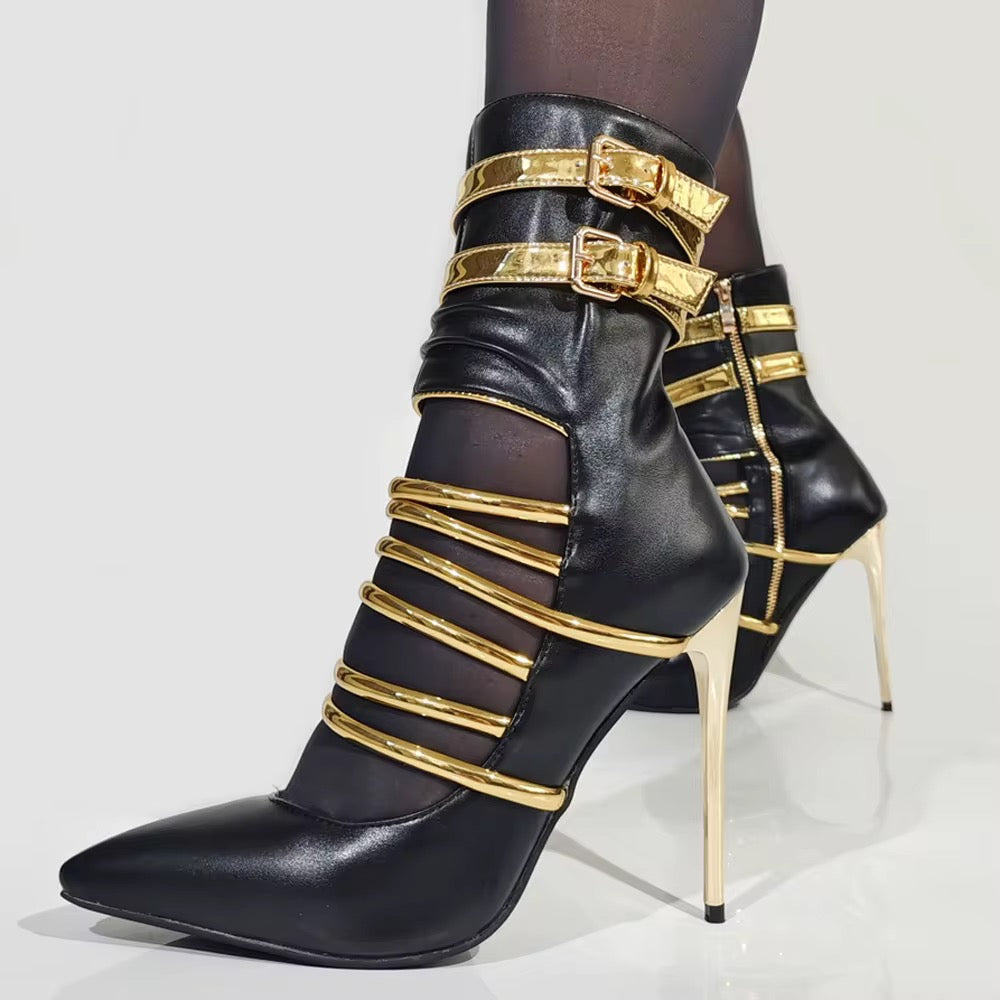 Golden Bondage Heels