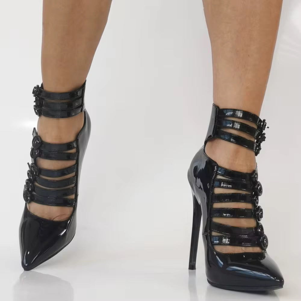 Envy Strapped Patent Heels