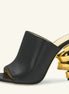 Golden Spiral Mule Heels