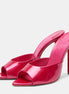 Red Sole Stiletto Mule Heels