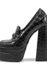 Serpent Stacked Platform Heels